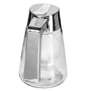 Tablecraft 1271 12 oz Cylindrical Dripcut Server - Glass, Chrome ABS Top thumbnail 4