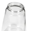 Tablecraft 1271 12 oz Cylindrical Dripcut Server - Glass, Chrome ABS Top thumbnail 6