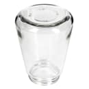 Tablecraft 1271 12 oz Cylindrical Dripcut Server - Glass, Chrome ABS Top thumbnail 7