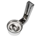 Tablecraft 1271 12 oz Cylindrical Dripcut Server - Glass, Chrome ABS Top thumbnail 9