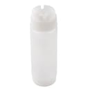Tablecraft 12SV 12 oz Invertatop Squeeze Dispenser - Dual Opening, Natural thumbnail 5
