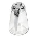 Tablecraft 1371CP 12 oz Cylindrical Dripcut Server - Glass, Chrome ABS Top thumbnail 2