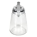 Tablecraft 1371CP 12 oz Cylindrical Dripcut Server - Glass, Chrome ABS Top thumbnail 4