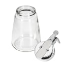 Tablecraft 1371CP 12 oz Cylindrical Dripcut Server - Glass, Chrome ABS Top thumbnail 5