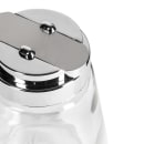 Tablecraft 1371CP 12 oz Cylindrical Dripcut Server - Glass, Chrome ABS Top thumbnail 6