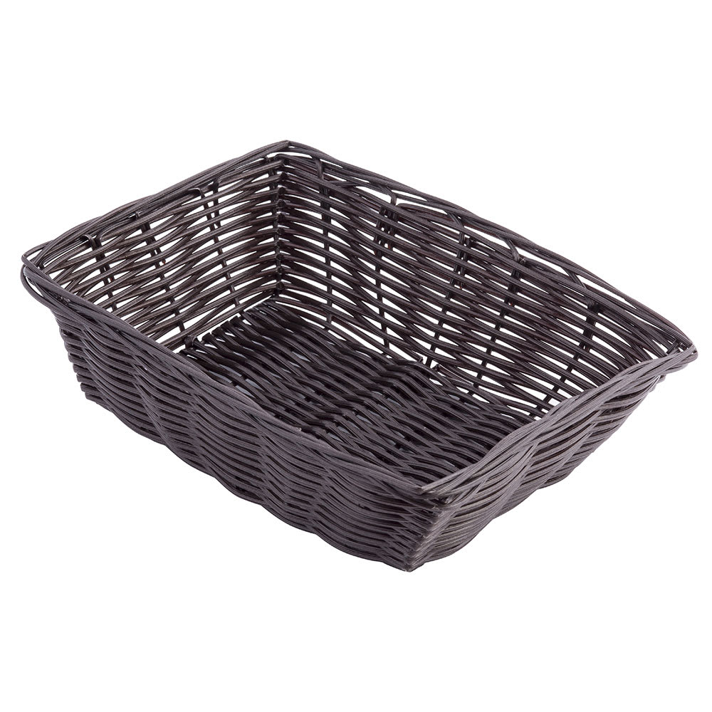Tablecraft 1472 Handwoven Basket, 9 x 6 x 2 1/2", Polypropylene Cord, Brown