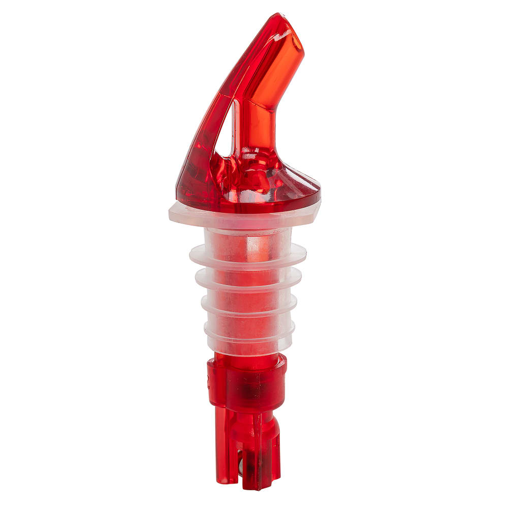 Tablecraft 148A 1 oz Proper Pour III, Plastic, Red Spout, Red Dip Tube