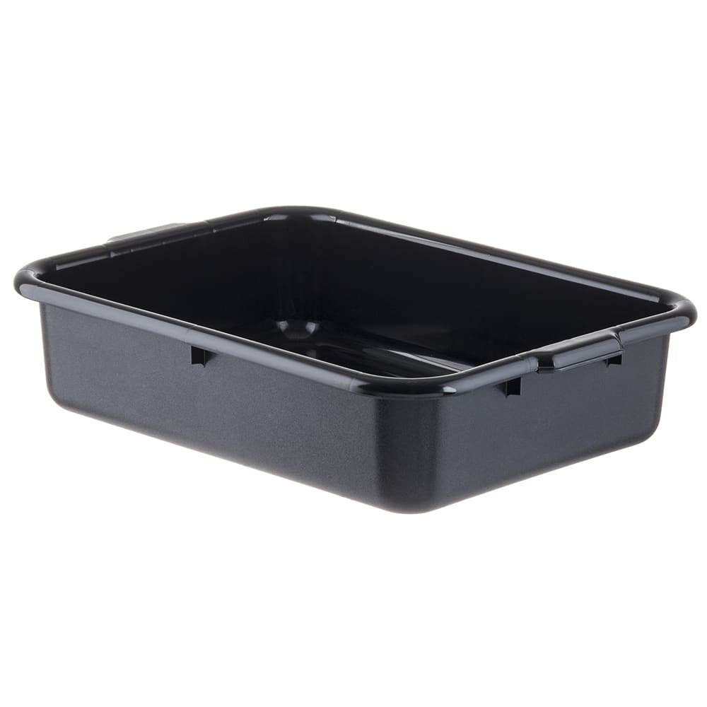 Tablecraft 1529B Bus Box - 21 1/2" x 15 3/4" x 5", Black