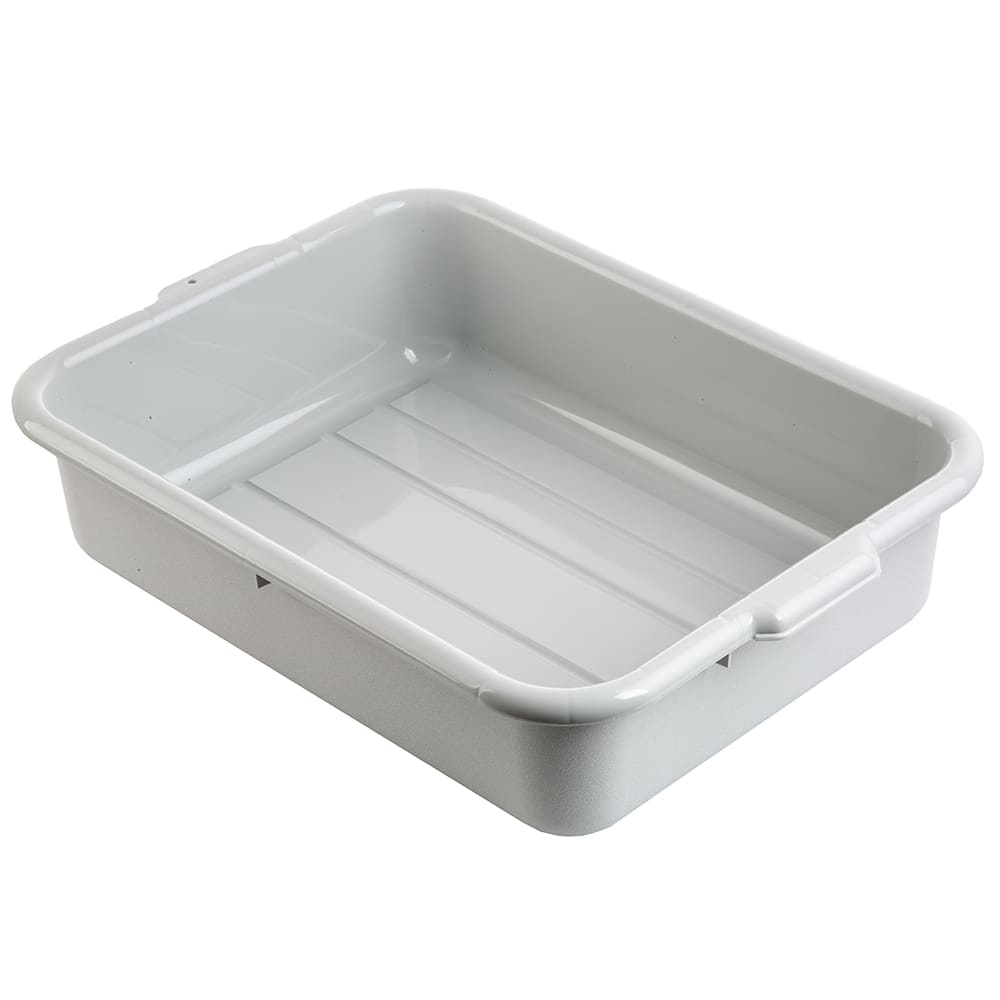Tablecraft 1529G Bus Box - 21 1/2" x 15 3/4" x 5", Gray