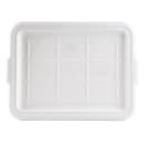 Tablecraft 1531W Bus Box Lid - 21 3/4" x 16", fits 1529 & 1537, White thumbnail 2