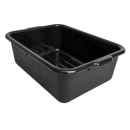 Tablecraft 1537E Bus Box - 21 1/2" x 15 3/4" x 7", Black thumbnail 4