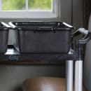 Tablecraft 1537E Bus Box - 21 1/2" x 15 3/4" x 7", Black thumbnail 7