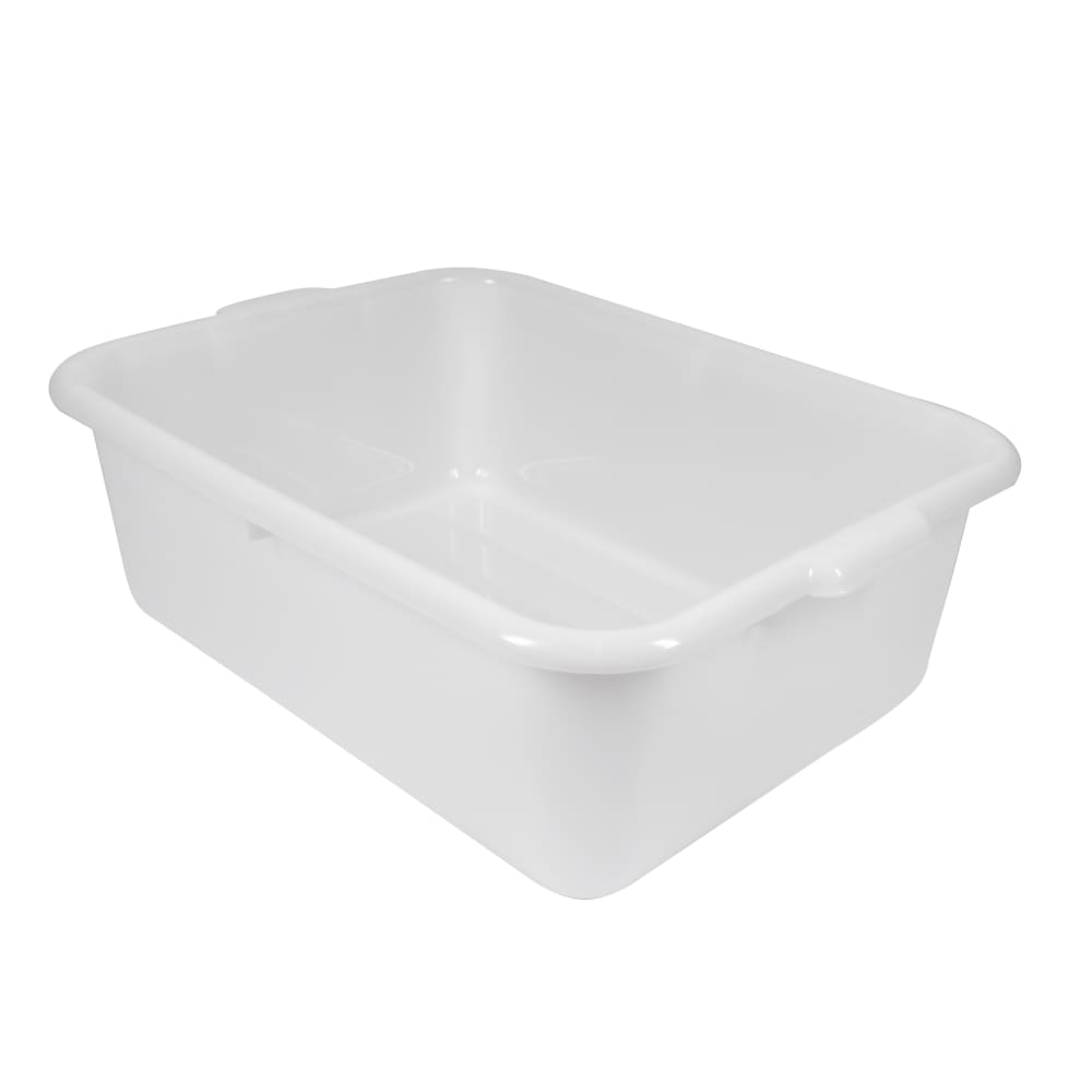 Tablecraft 1537N Polyethylene Food Storage Box, 21 1/4 x 15 3/4 x 7", White