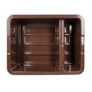 Tablecraft 1547BR Bus Box w/ (2) Compartments - 21 1/2" x 17" x 7", Brown thumbnail 3