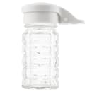 Tablecraft 163MPW 1 1/2 oz Flip-top Lid Salt/Pepper Shaker - Glass, 3 1/2"H thumbnail 2