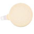 Tablecraft 166A 10 oz Dredge/Shaker w/ Handle & Beige Lid for Salt/Pepper, Polycarbonate thumbnail 3