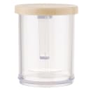 Tablecraft 166A 10 oz Dredge/Shaker w/ Handle & Beige Lid for Salt/Pepper, Polycarbonate thumbnail 5