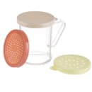 Tablecraft 166F 10 oz Dredge/Shaker w/ Handle & (3) Assorted Color Lids, Polycarbonate thumbnail 2