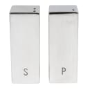 Tablecraft 167 1 1/2 oz Salt & Pepper Shaker Set - Stainless Steel, 3"H thumbnail 3