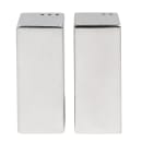Tablecraft 167 1 1/2 oz Salt & Pepper Shaker Set - Stainless Steel, 3"H thumbnail 4