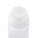 Tablecraft 16SV 16 oz Dual Way Squeeze Dispenser, Valve Top, 53mm Opening, Natural thumbnail 4