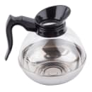 Tablecraft 18 64 oz Coffee Decanter, Poly w/ Stainless Base, Black Handle thumbnail 3