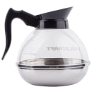 Tablecraft 18 64 oz Coffee Decanter, Poly w/ Stainless Base, Black Handle thumbnail 4