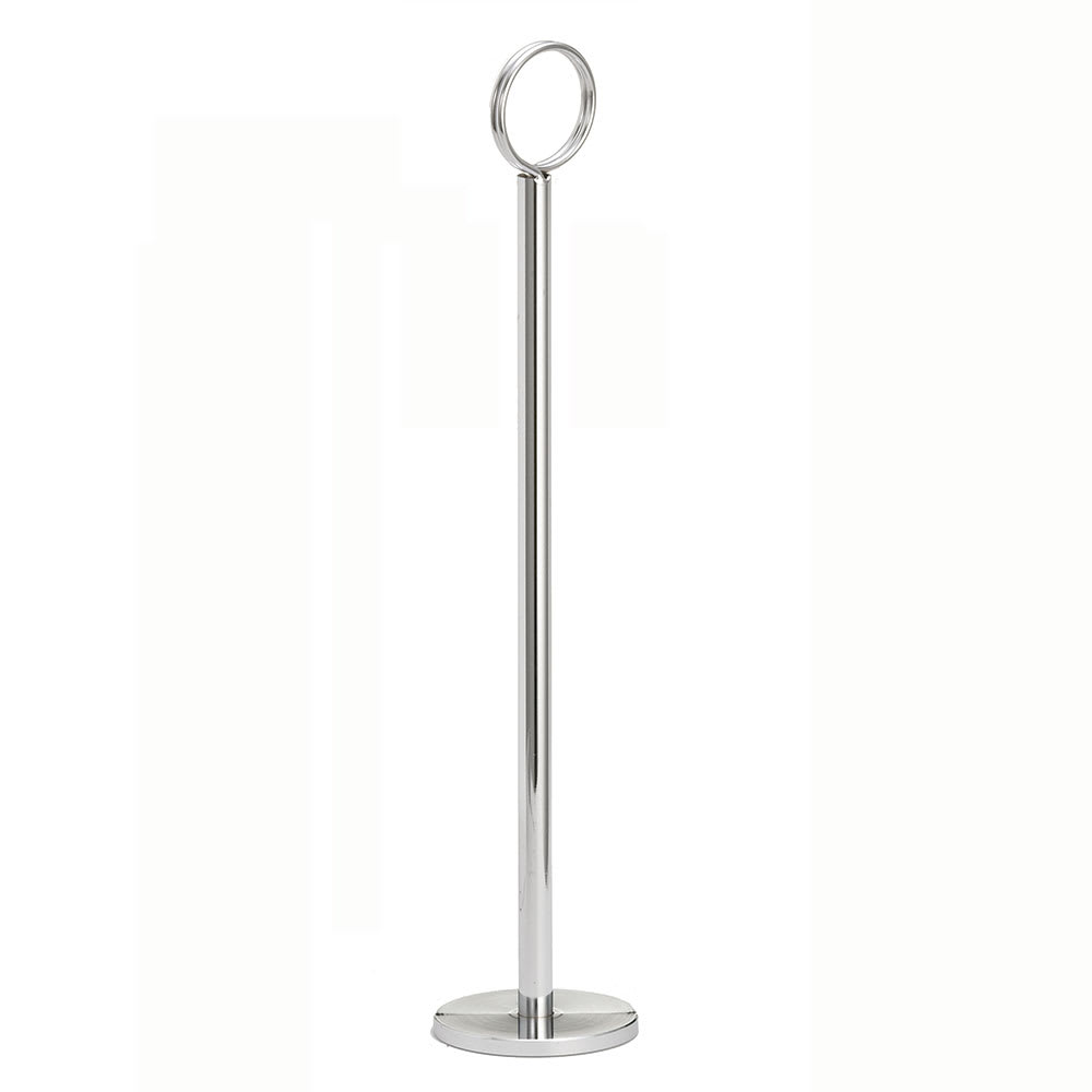 Tablecraft 1912 12" Number Card Holder - Chrome