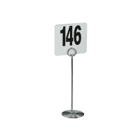 Tablecraft 1912 12" Number Card Holder - Chrome thumbnail 2