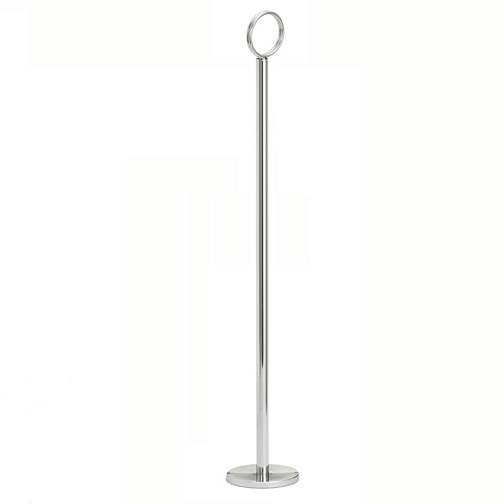 Tablecraft 1918 18" Number Card Holder - Chrome