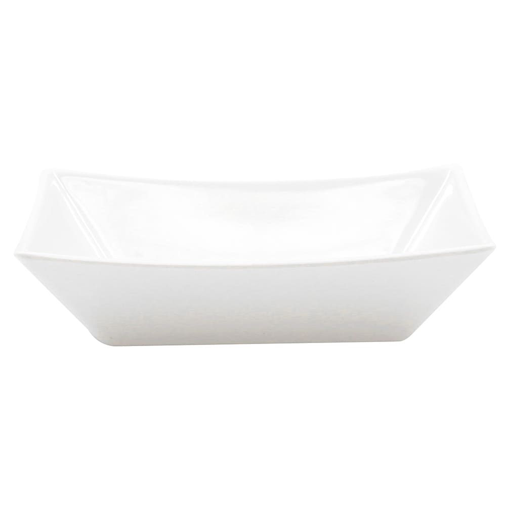 Tablecraft 20028W 5" x 3 3/8" Rectangular Better Burger Tray - Melamine, White