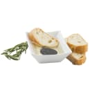 Tablecraft 20028W 5" x 3 3/8" Rectangular Better Burger Tray - Melamine, White thumbnail 3