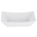Tablecraft 20029W 7 3/8" x 4 7/8" Rectangular Better Burger Tray - Melamine, White thumbnail 3