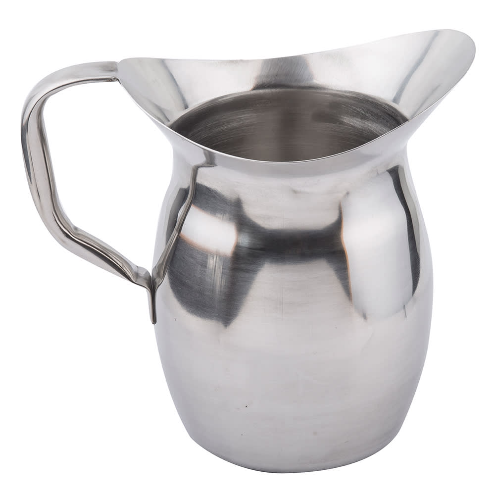 Tablecraft 203 96 oz Stainless Steel Pitcher w/ Mirror Finish