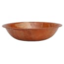 Tablecraft 205 5 1/2" Woven Wood Salad Bowl, Mahogany, Round Bottom, 4 Ply thumbnail 2