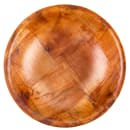 Tablecraft 206 6" Woven Wood Salad Bowl, Mahogany, Round Bottom, 4 Ply thumbnail 2