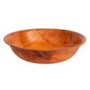 Tablecraft 207 7" Woven Wood Salad Bowl, Mahogany, Round Bottom, 4 Ply thumbnail 3