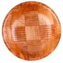 Tablecraft 208 8" Woven Wood Salad Bowl, Mahogany, Round Bottom, 4 Ply thumbnail 2
