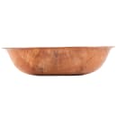 Tablecraft 208 8" Woven Wood Salad Bowl, Mahogany, Round Bottom, 4 Ply thumbnail 3