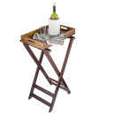 Tablecraft 21 Tray Stand, Teakwood, 2 Bottom Crossbars, Washable, Replaceable Webbing thumbnail 6