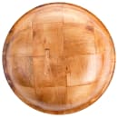 Tablecraft 210 10" Woven Wood Salad Bowl, Mahogany, Round Bottom, 4 Ply thumbnail 4