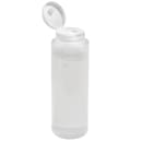 Tablecraft 2108C-1 8 oz Squeeze Dispenser, Soft Polyethylene, Natural, White thumbnail 2