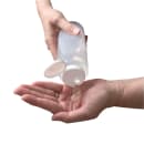 Tablecraft 2108C-1 8 oz Squeeze Dispenser, Soft Polyethylene, Natural, White thumbnail 4