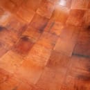 Tablecraft 218W 18" Woven Wood Salad Bowl, Mahogany, Round Bottom, 5 Ply thumbnail 5