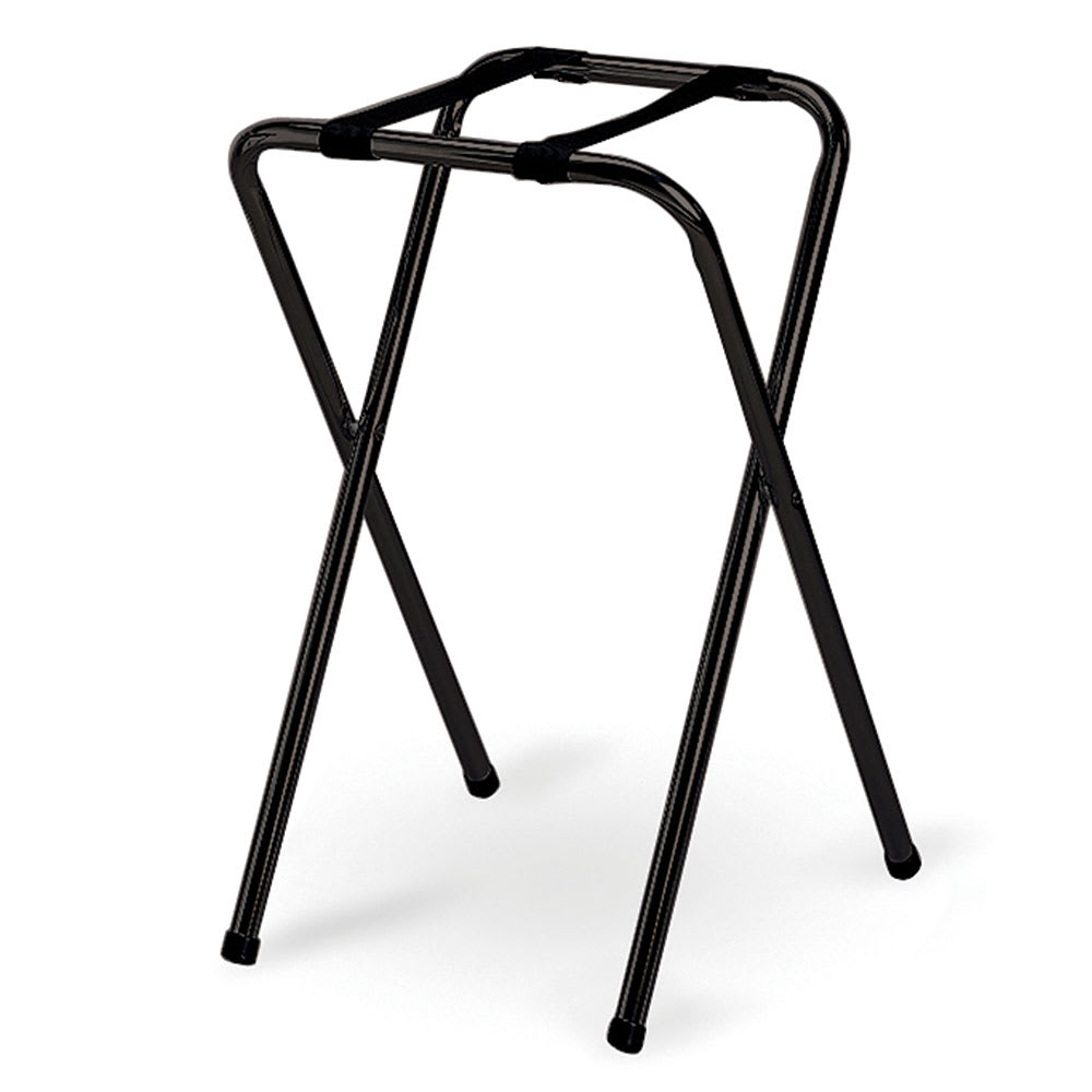 Tablecraft 23BK Tray Stand w/ Black Powder Coated Metal, Single Bar