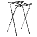 Tablecraft 24 Tray Stand w/ Chrome Plated, Tubular Construction, Double Bar thumbnail 4