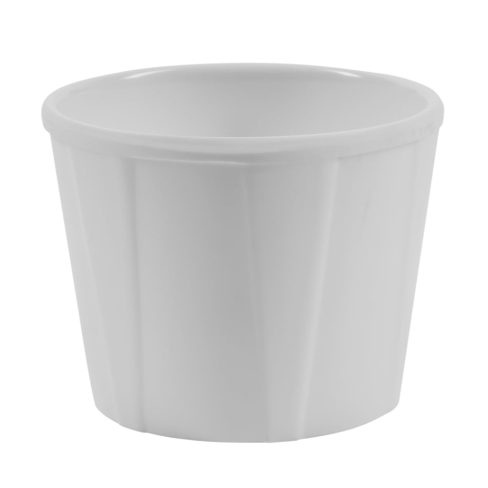 Tablecraft 240004 3 oz Round Souffle Cup, Melamine, White