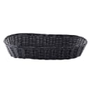Tablecraft 2418 Handwoven Basket, 15 x 6 x 3", Polypropylene Cord, Oblong, Black thumbnail 3