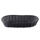 Tablecraft 2418 Handwoven Basket, 15 x 6 x 3", Polypropylene Cord, Oblong, Black thumbnail 4