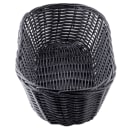 Tablecraft 2418 Handwoven Basket, 15 x 6 x 3", Polypropylene Cord, Oblong, Black thumbnail 5